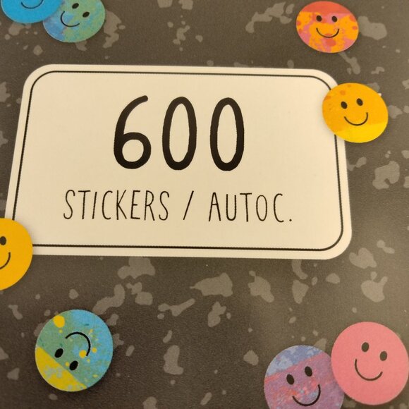600 Smiley Face Stickers Teacher Reward Journal American Greetings - Picture 7 of 8